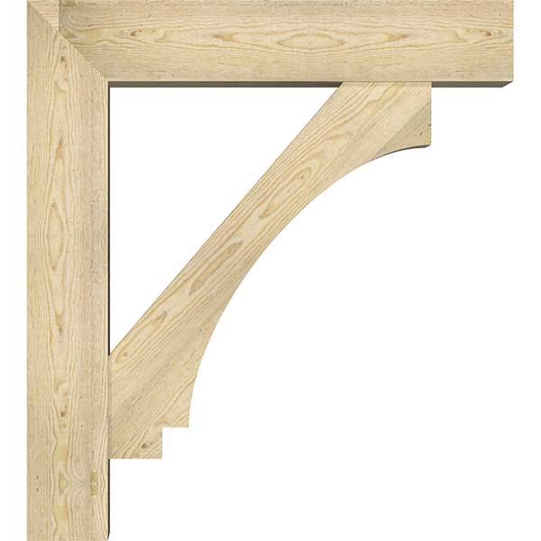8x22W x 36x22D x 40x22H Douglas Fir Bracket with Offset Brace N356183