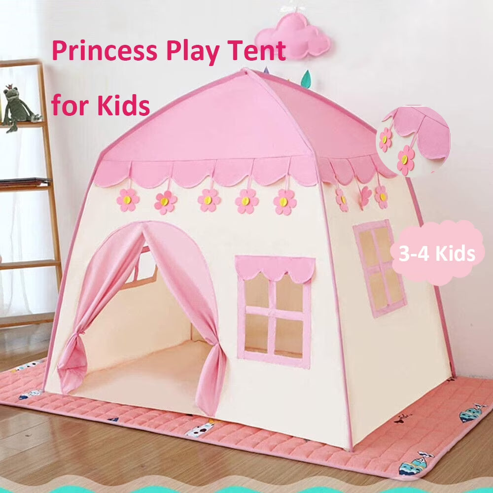 Pink Kids Princess Castle Play Tent K457232