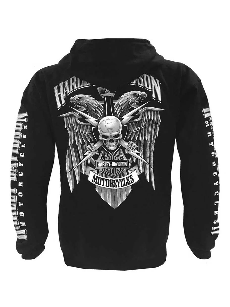 Black Full-Zippered Sweatshirt A225811