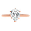 14K Rose Gold Solitaire Engagement Ring V546295