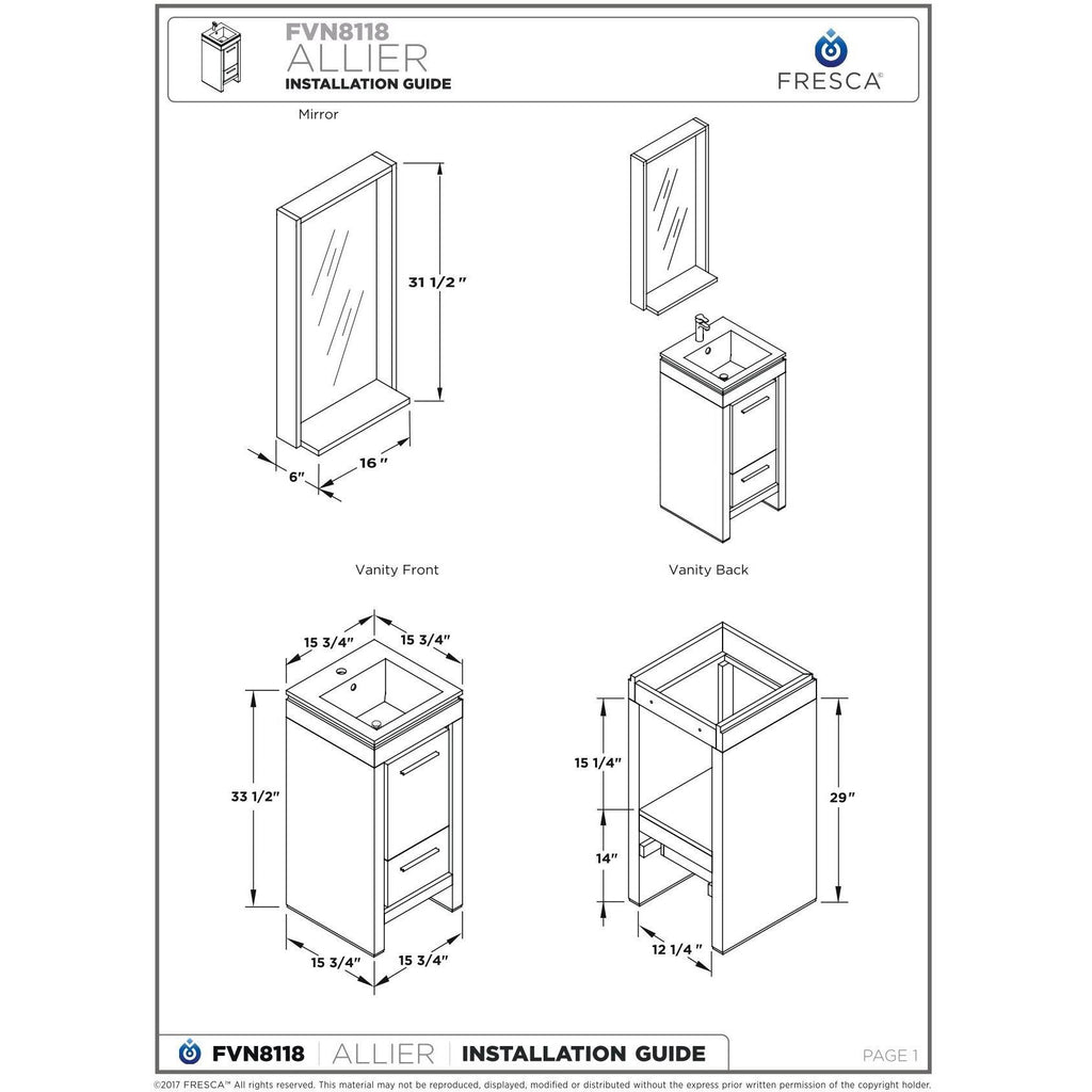 Gray Oak Bathroom Cabinet with Sink C4582