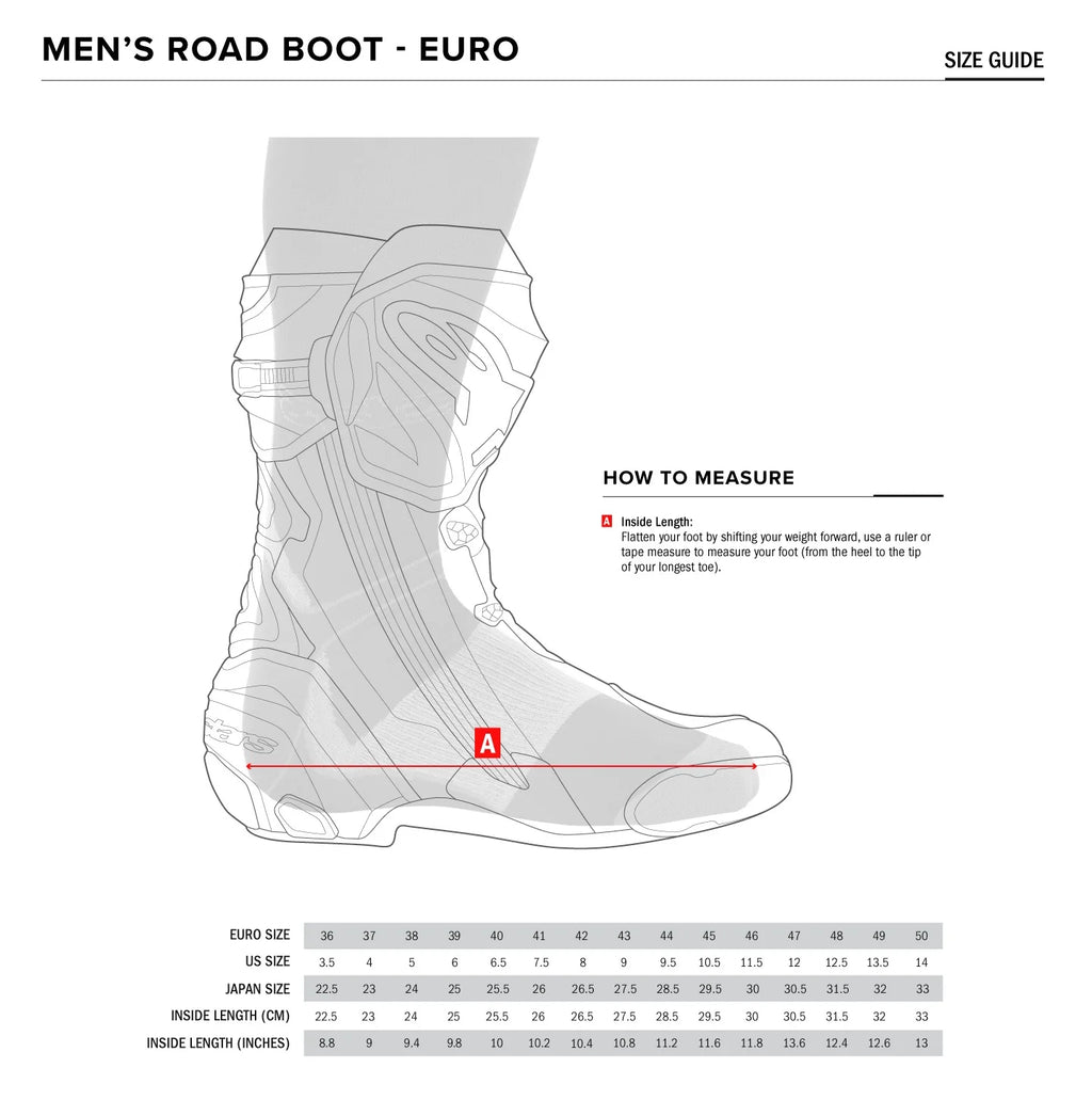 Black/Red Motorcycle Boots K32725
