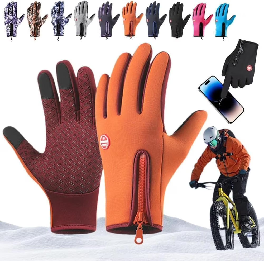 Waterproof Windproof Thermal Touchscreen Gloves with Non-Slip Grip W862