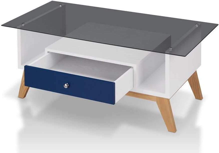 Blue Two-Tone Coffee Table Y34399