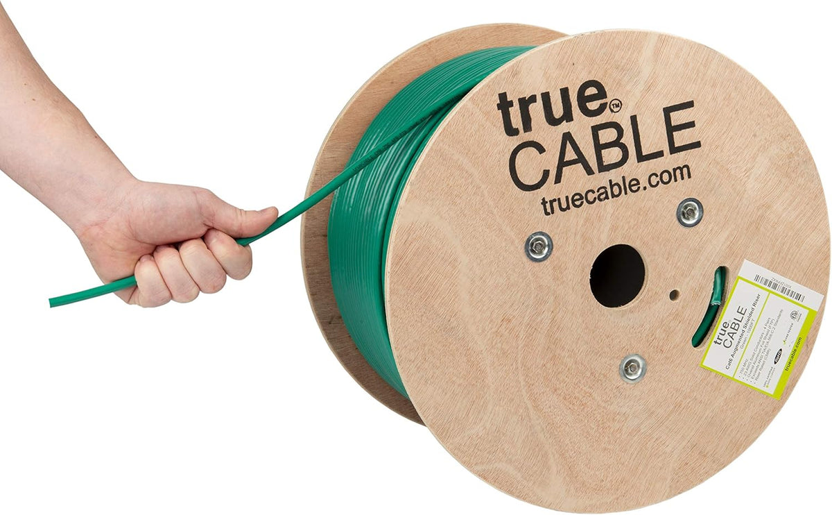 1000ft Black 23AWG Solid Bare Copper Bulk Ethernet Cable D84712