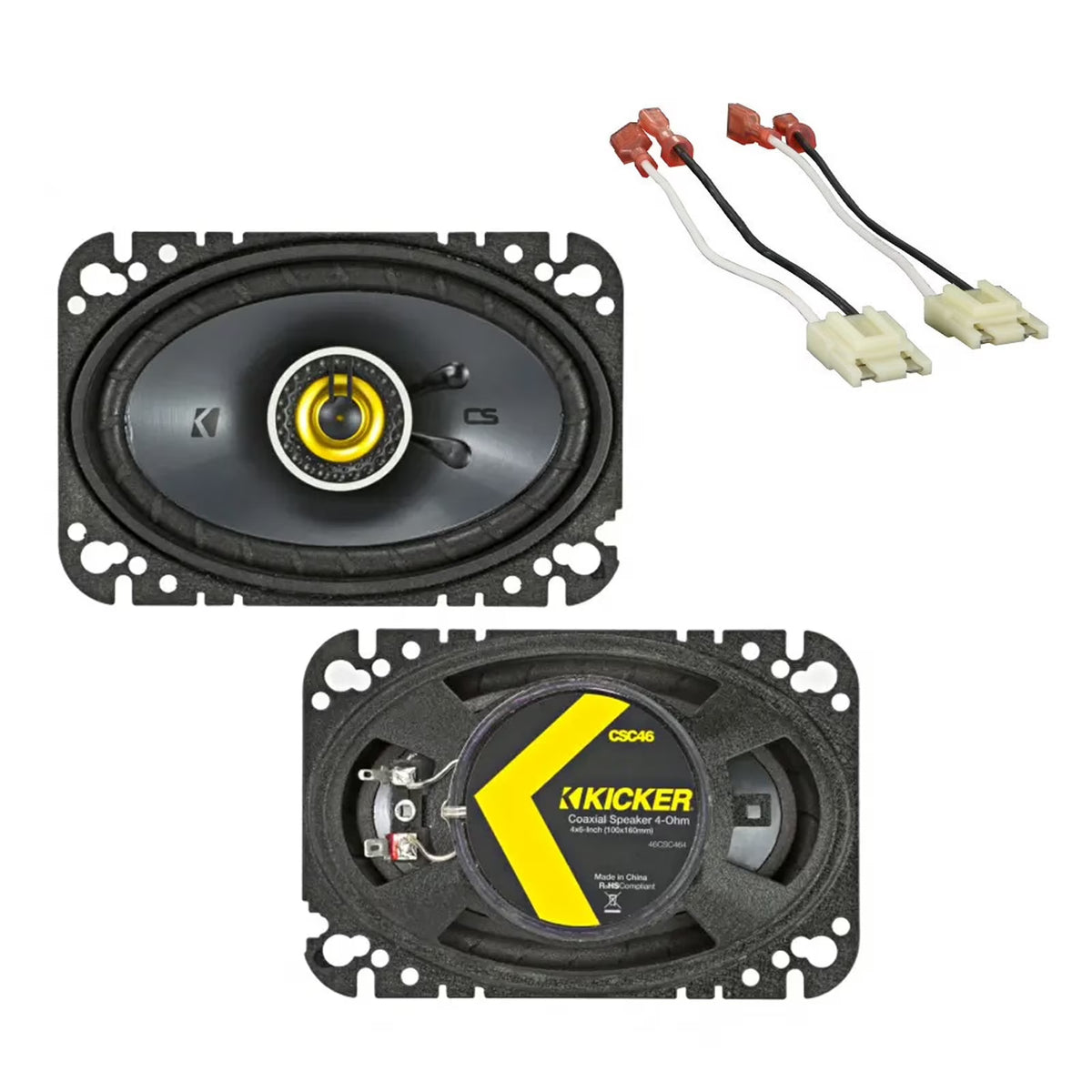 4x6 Stereo Speakers & Replacement Harness O93785