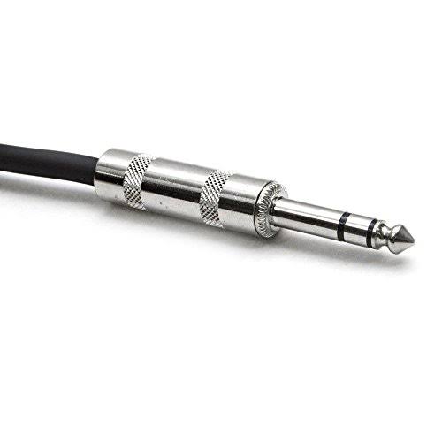 Pack of Six 25 Foot Red 1/4x22 TRS Patch Cable P805387