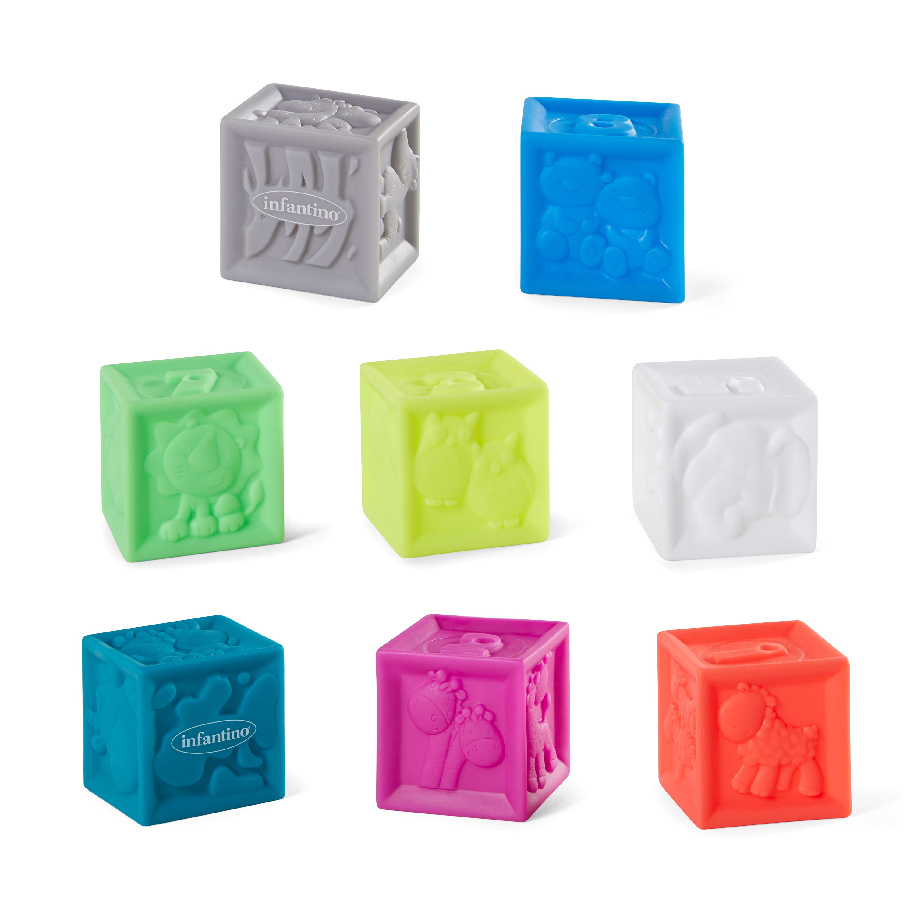 20-Piece Multicolor Sensory Soft Balls Blocks & Animal Buddies Set Q4600