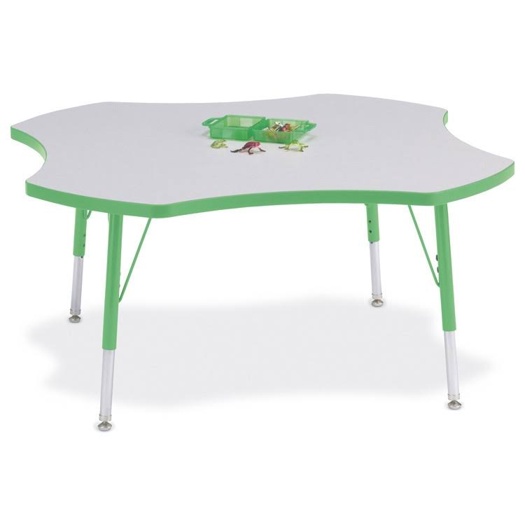 Blue and Black Four Leaf Activity Table V273