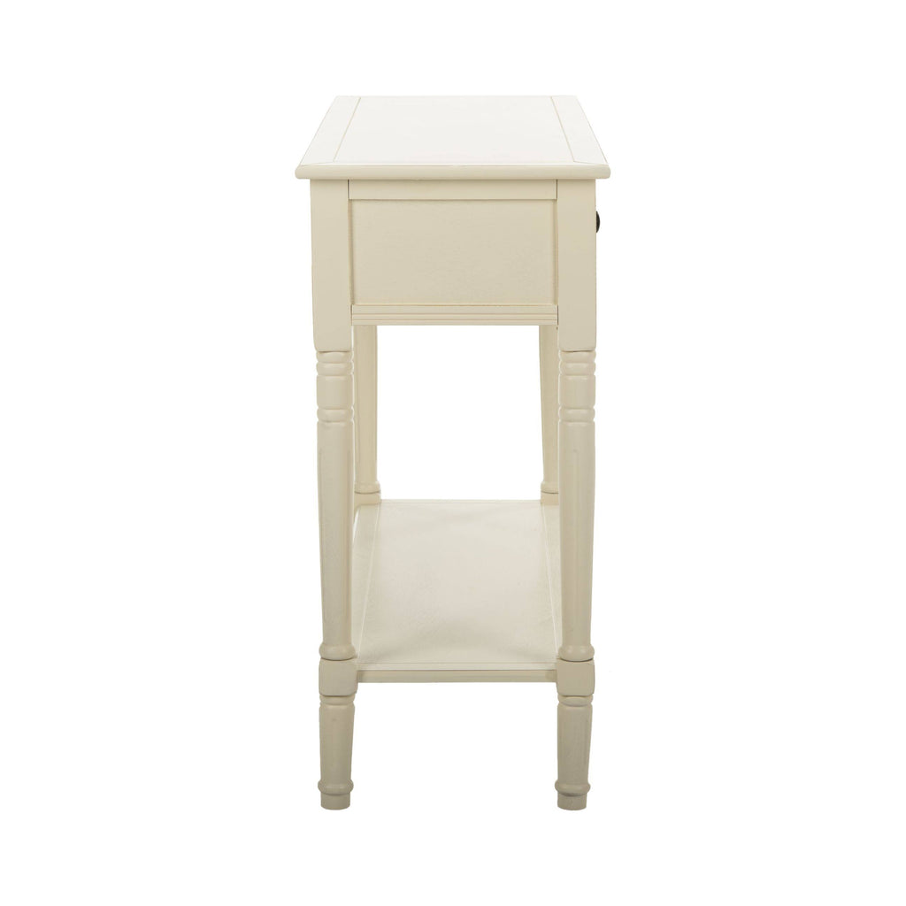 2 Drawer Distressed Cream Console S33203