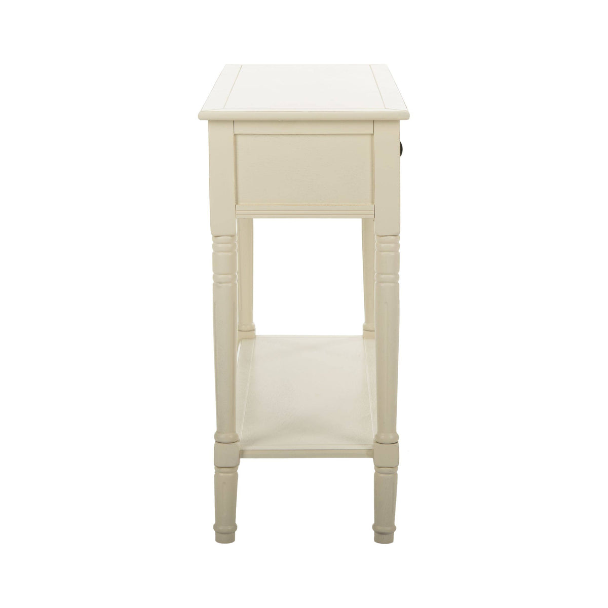 2 Drawer Distressed Cream Console S33203