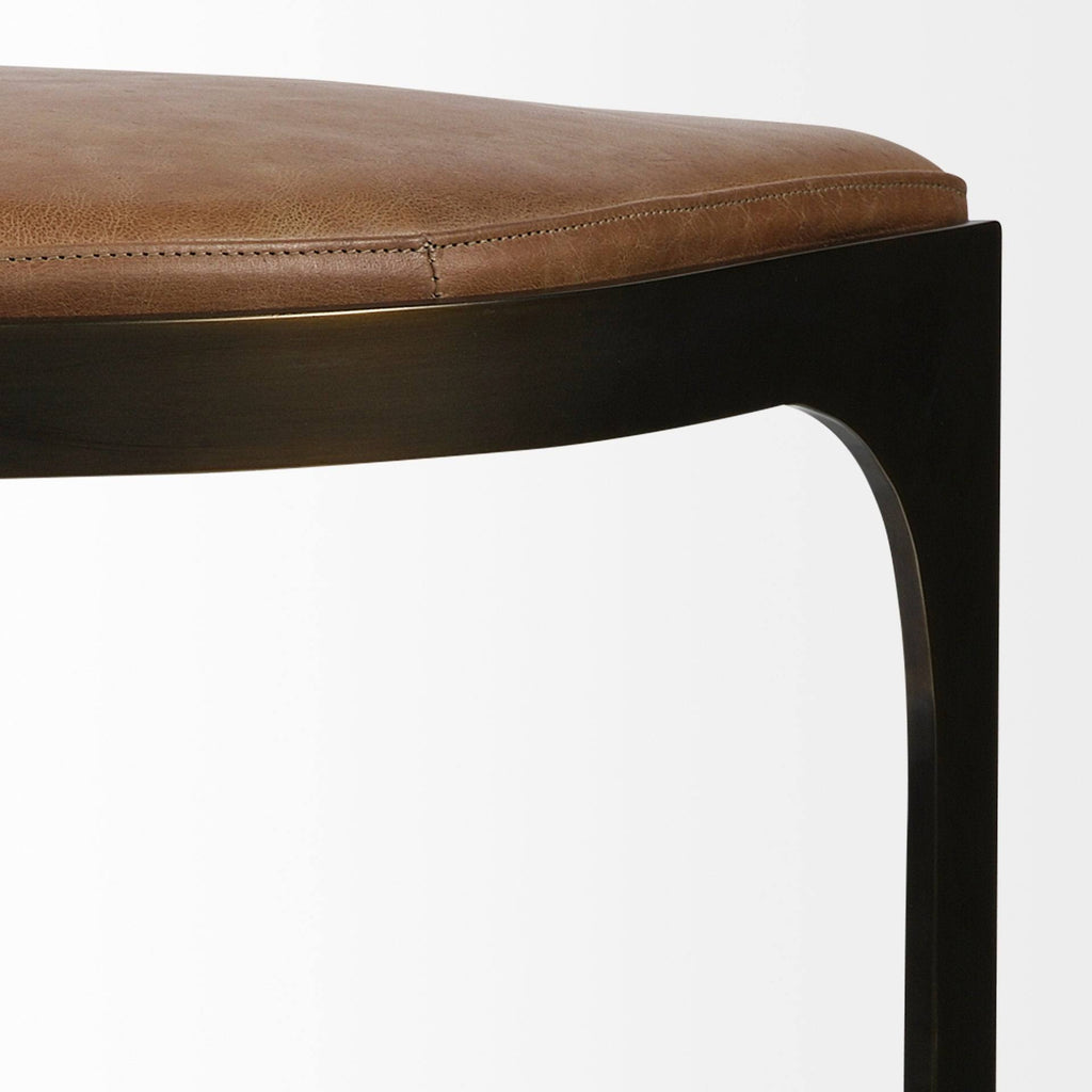 Brown Metal Bar Stool E564384