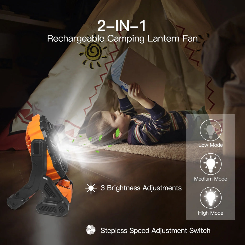 Tent Fan Lantern 2-in-1 A609