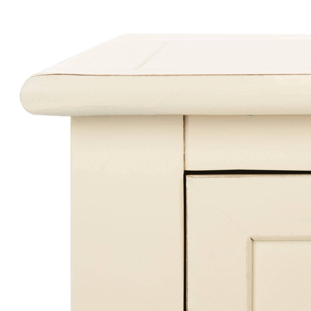 2 Drawer Distressed Cream Console S33203