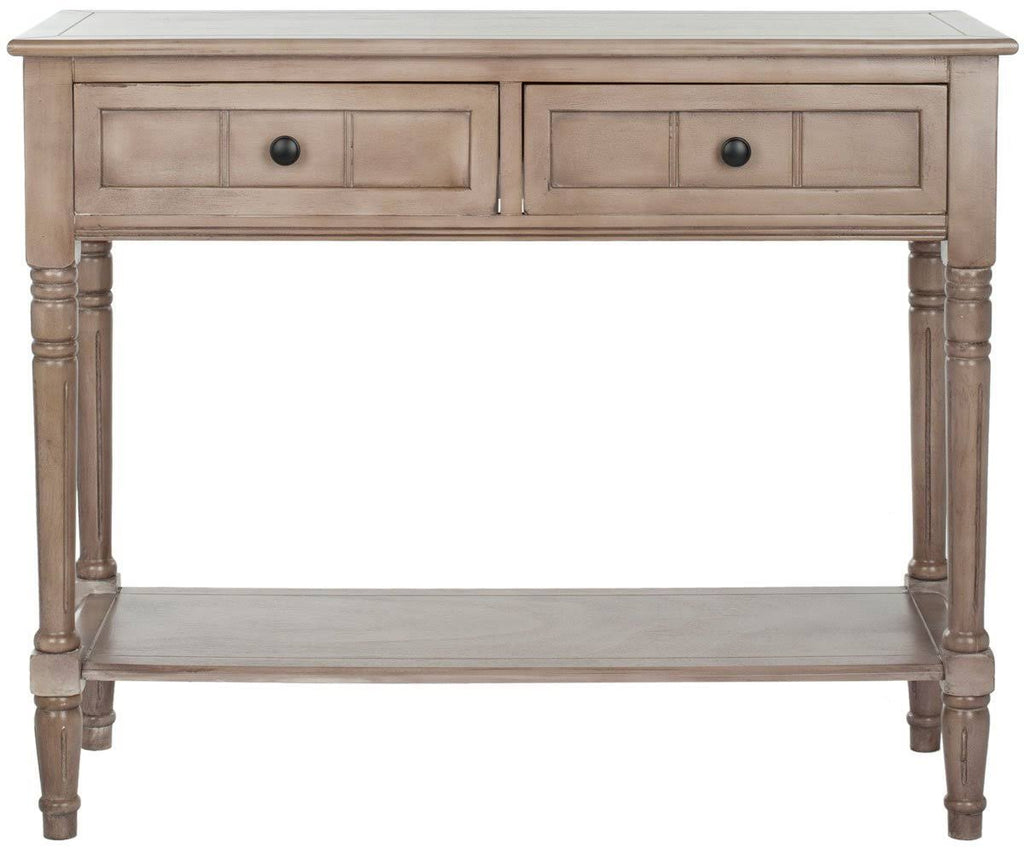 2 Drawer Distressed Cream Console S33203