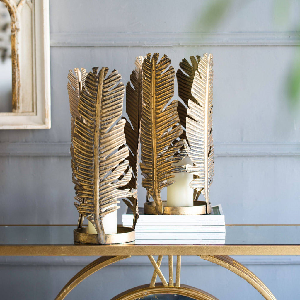 Gold Contemporary Cylindrical Candle Holder C447784