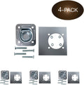 Four Recessed Tie-Down D-Rings with Mounting Lock Plate and Bolting Hardware P8368