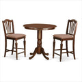 3 PC Dining Counter Height Set with Table and 2 Stools U12008