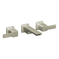 90 Degree Brushed Nickel Two-Handle Wall Mount Bathroom Faucet F42553