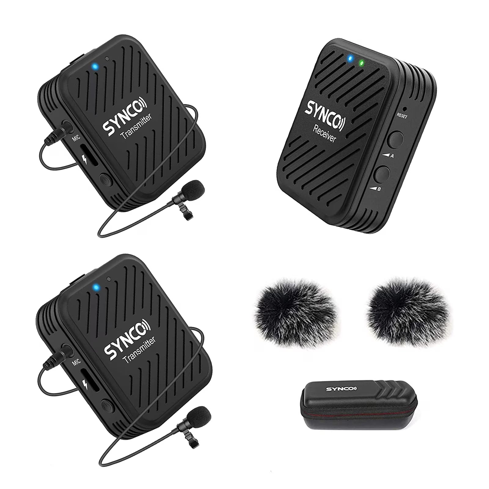 Wireless Microphone System with 2 Lavalier Microphones K986