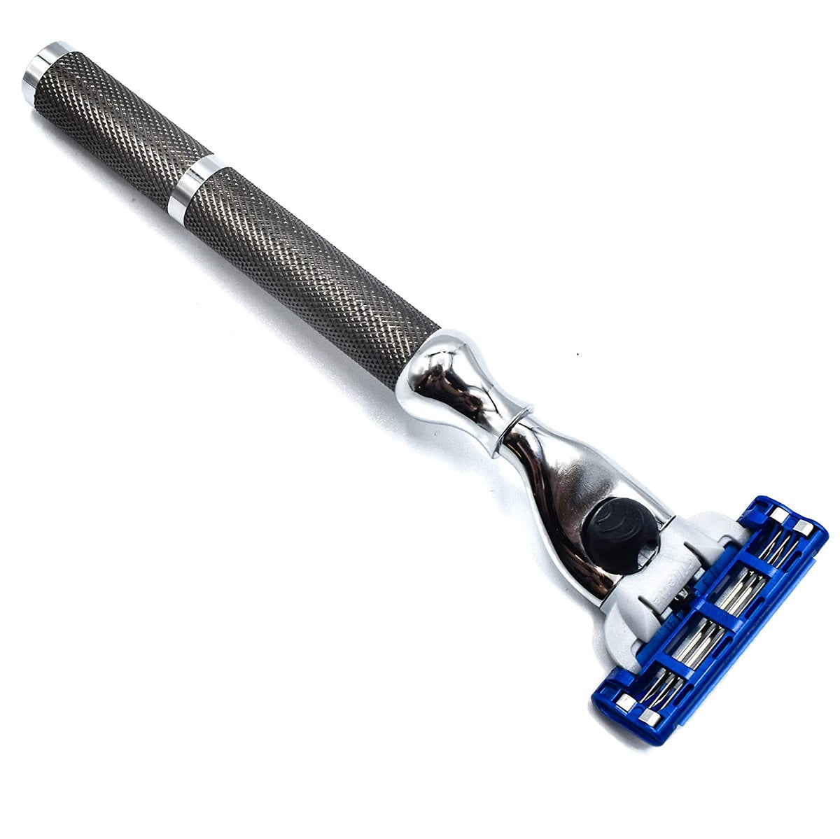 Heavyweight All-Metal Triple Blade Razor with One Gillette Mach 3 Razor Blade L5901