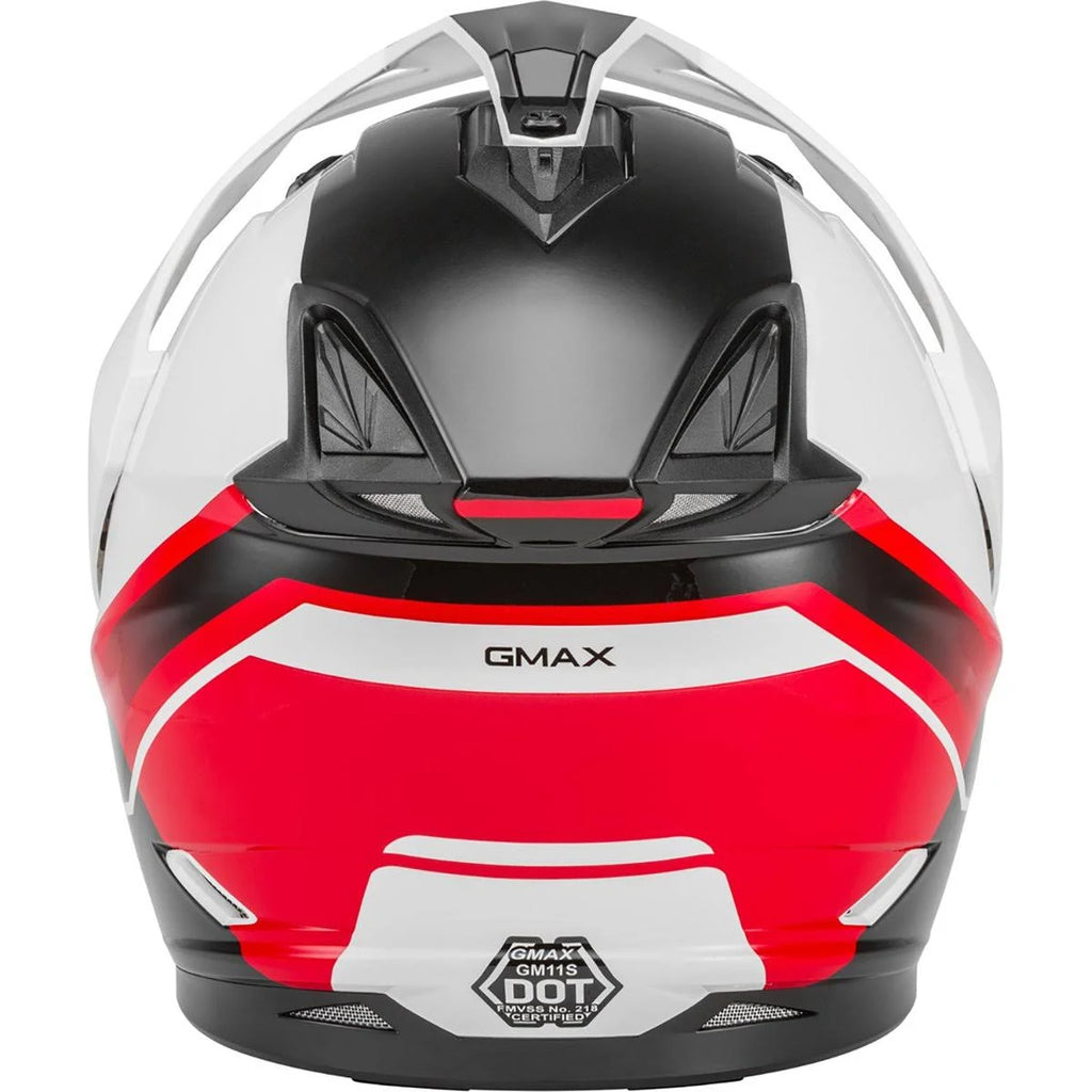 Matte Black/Grey Dual-Sport Helmet Q206