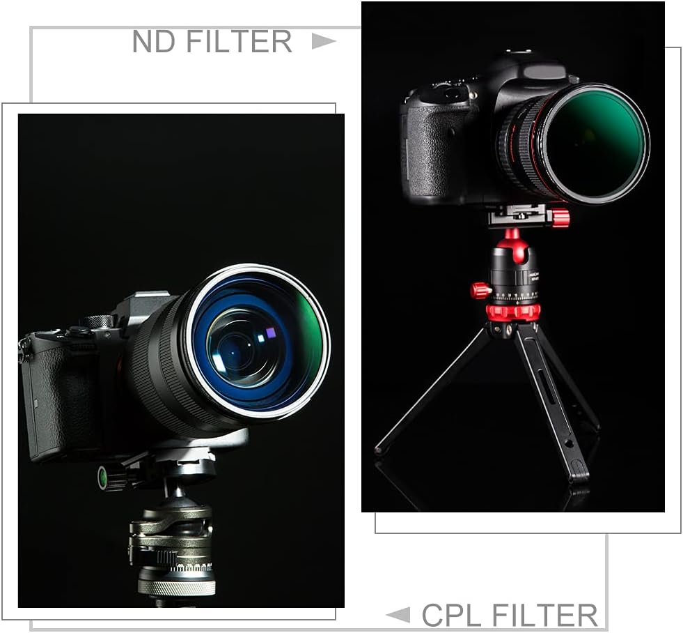 67mm Neutral Density ND8 ND64 CPL Circular Polarizer Filter Set with Multi-Layer Coatings U22095