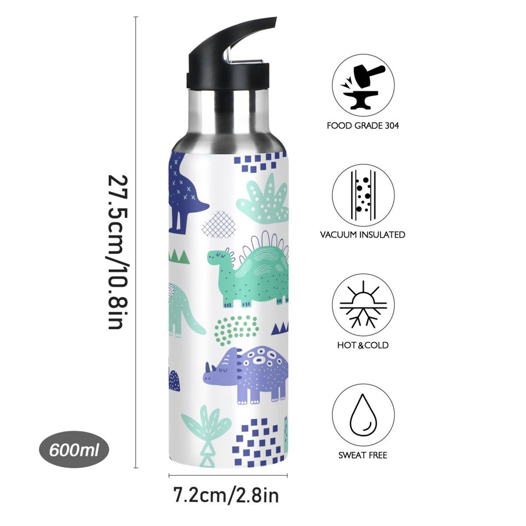 Stainless Steel Water Bottle with Straw Lid Vacuum Insulated 20 OZ Y214476