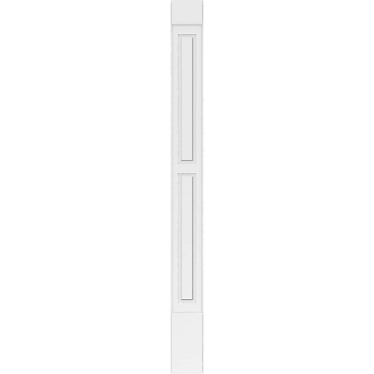 Two Equal Raised Panel PVC Pilaster with Standard Capital and Base (Pair) I7983