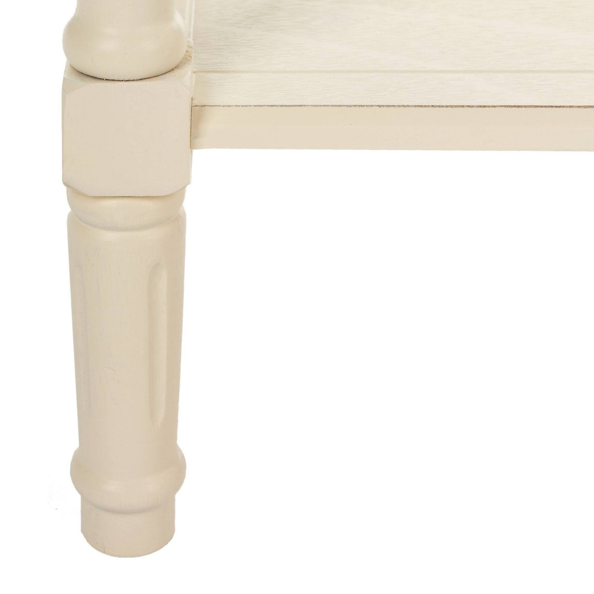 2 Drawer Distressed Cream Console S33203