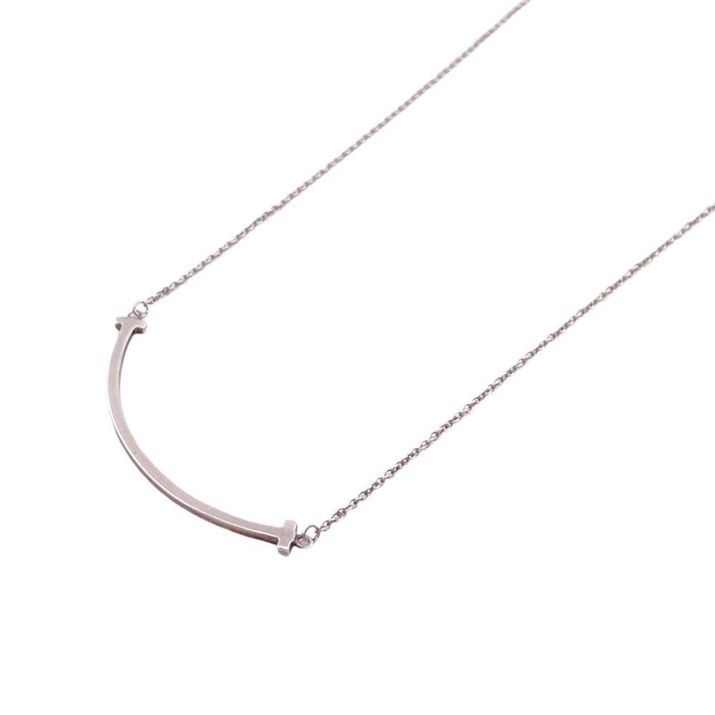 Tiffany T Smile 925 Silver Necklace L234