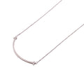 Tiffany T Smile 925 Silver Necklace L234