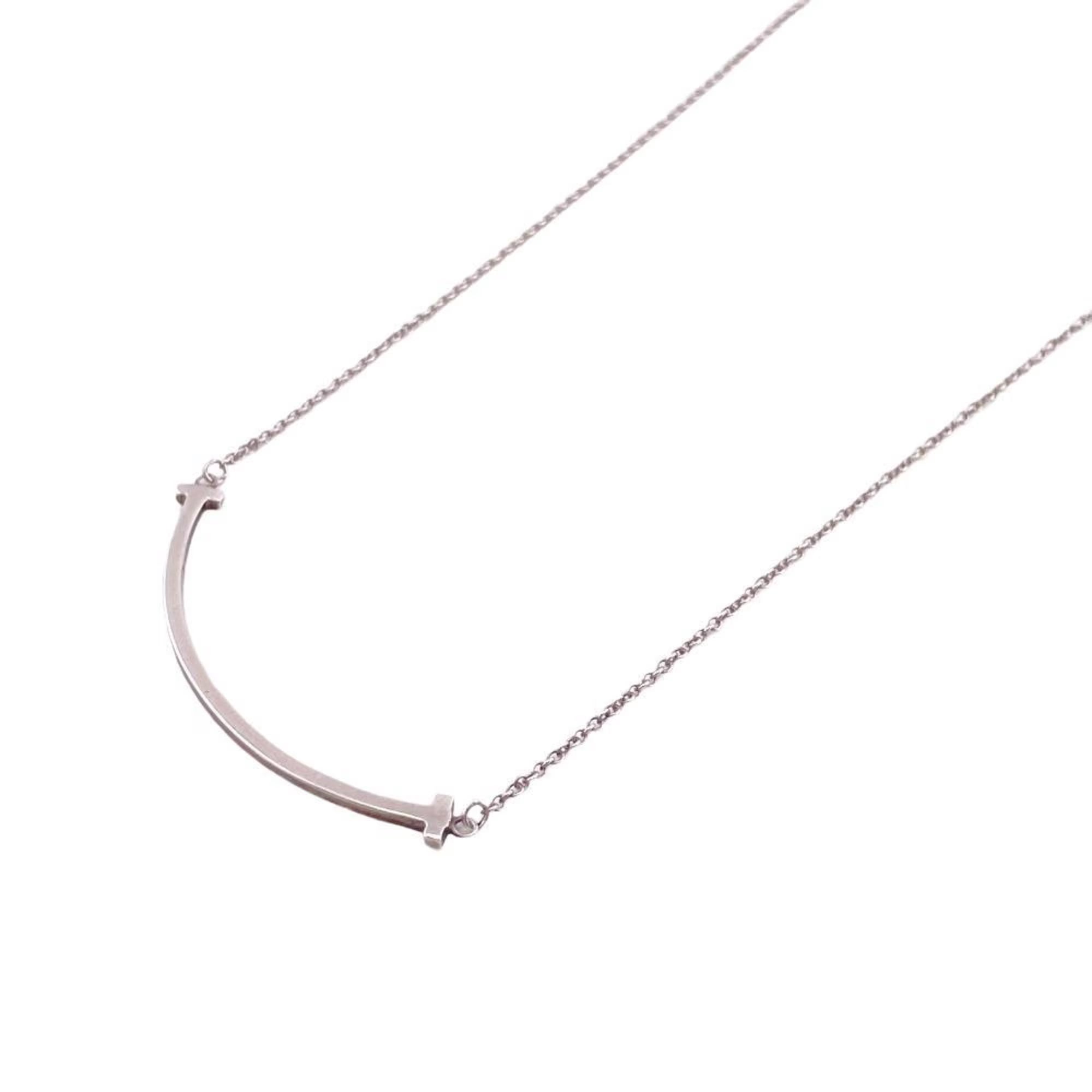 Tiffany T Smile 925 Silver Necklace L234