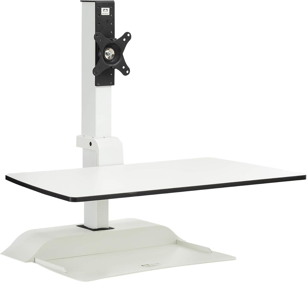 White Electric Sit/Stand Desk Converter A696138