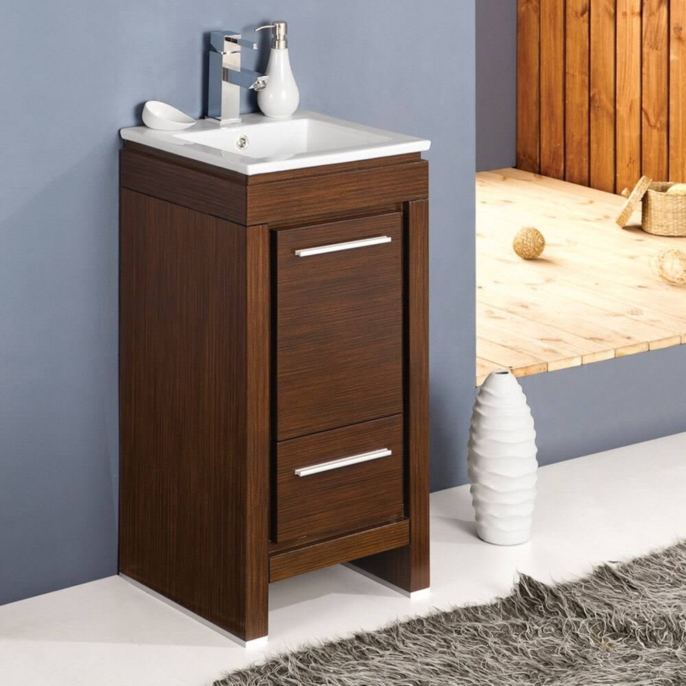 Gray Oak Bathroom Cabinet with Sink C4582