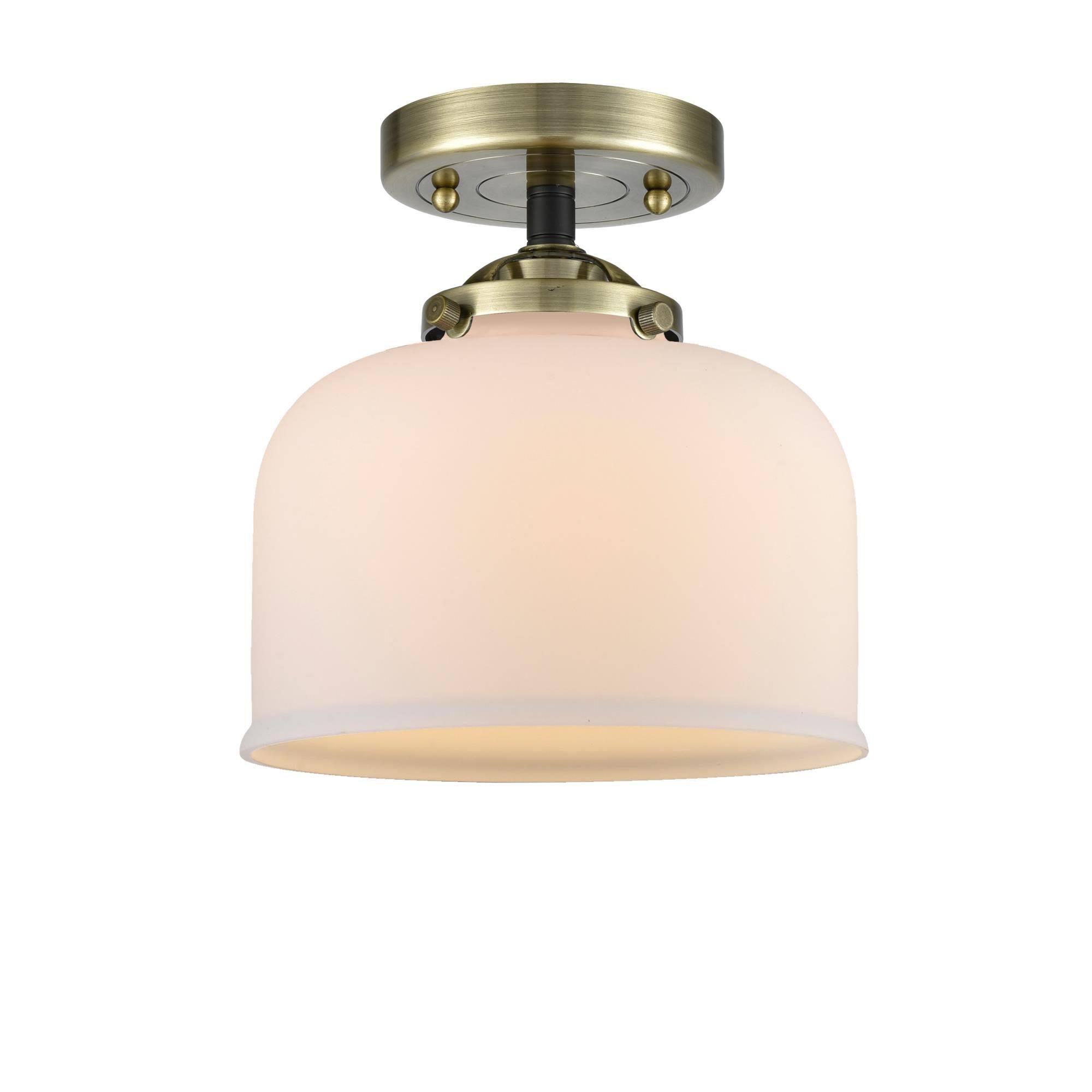 Large Bell Semi-Flush Light F2234