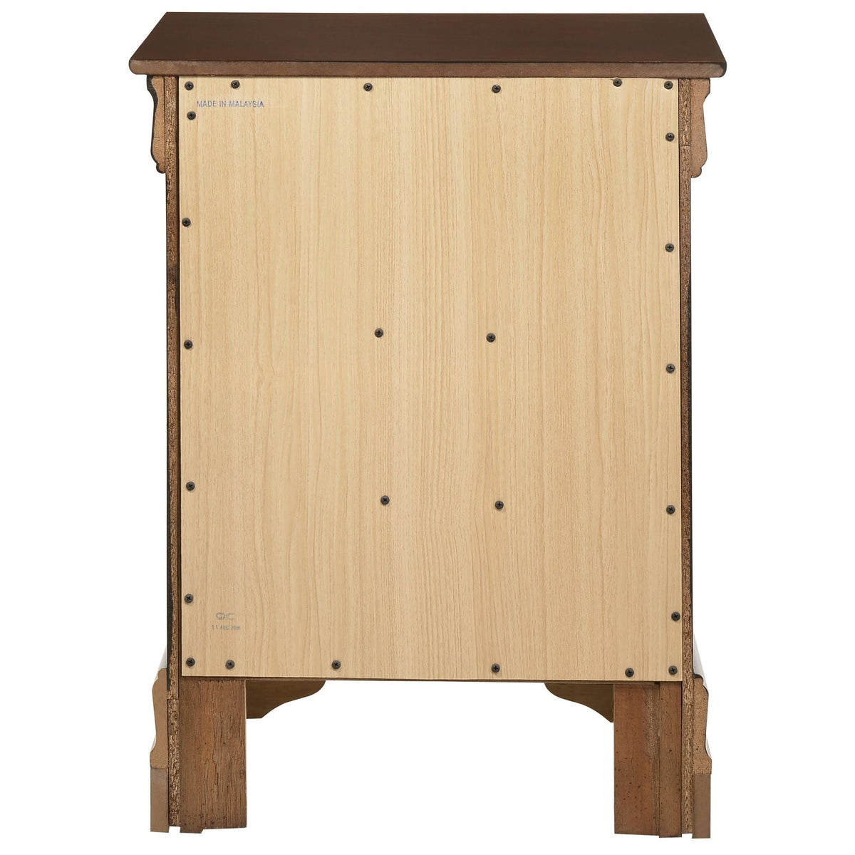 Cappuccino 3-Drawer Nightstand D759522