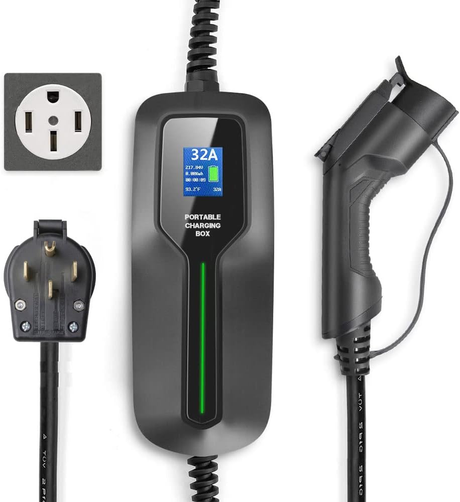 32 Amp Level 2 Portable EV Charger with NEMA14-50 S410