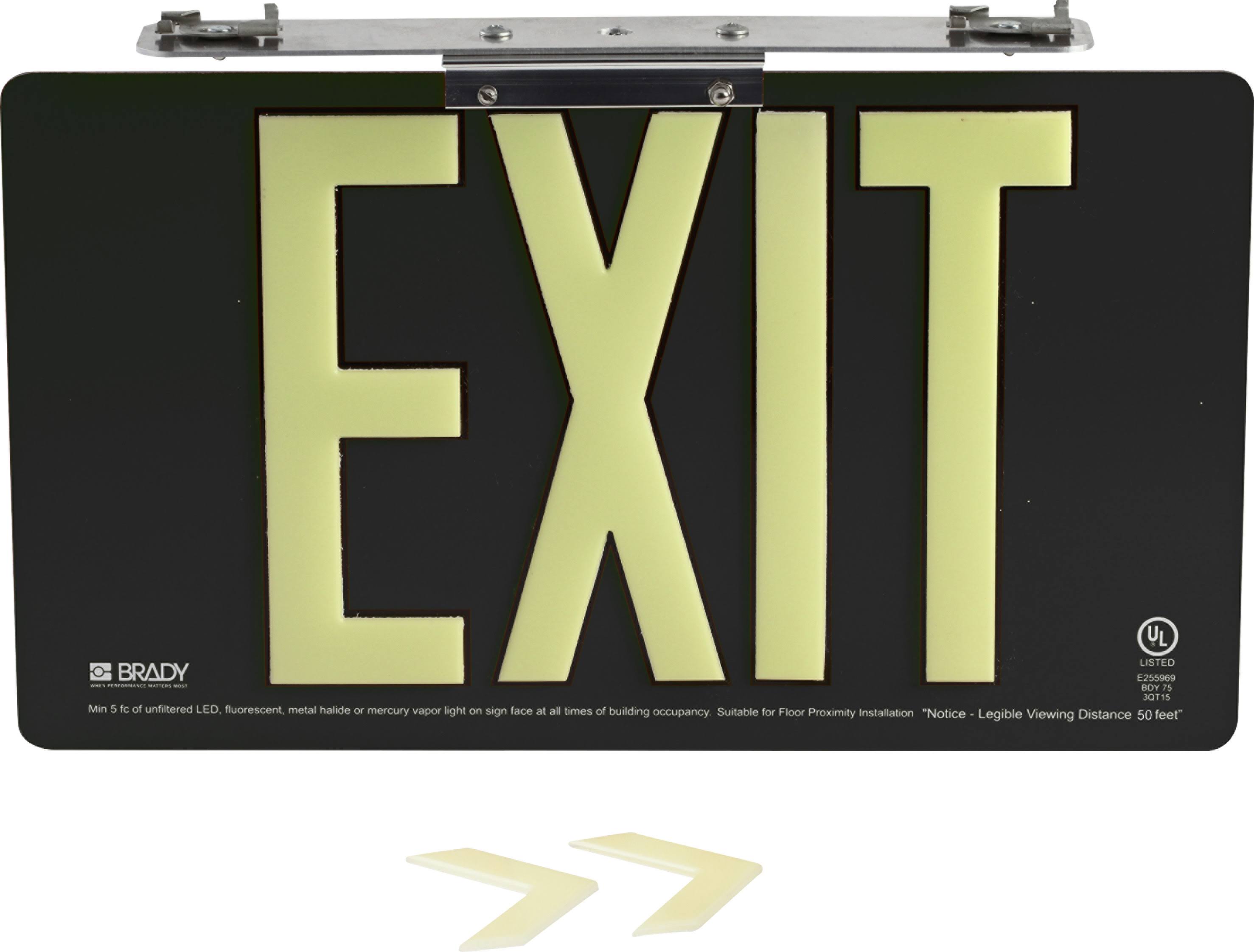 Exit UL Sign W476