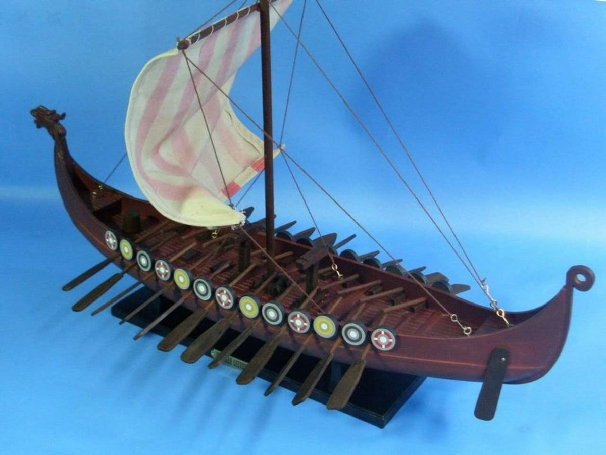 Wooden Viking Drakkar Model Boat A1092