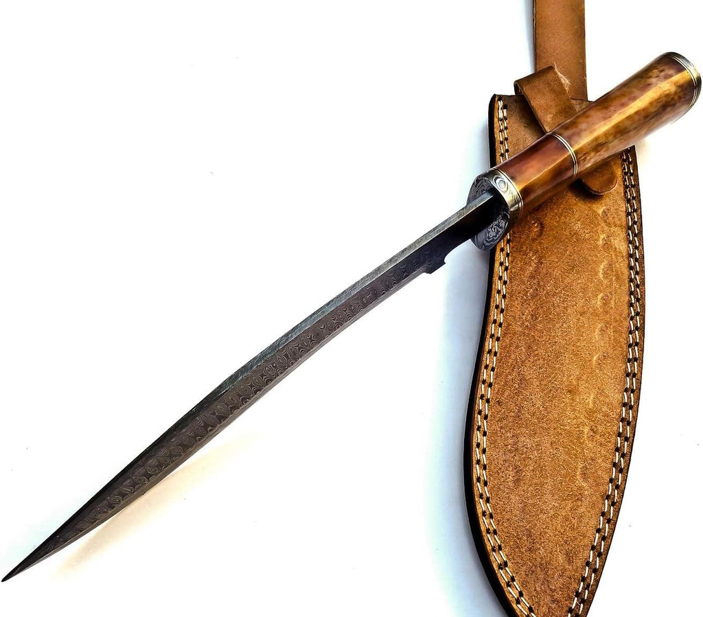 Handmade Damascus Steel 15 Inches Kukri Knife T1803