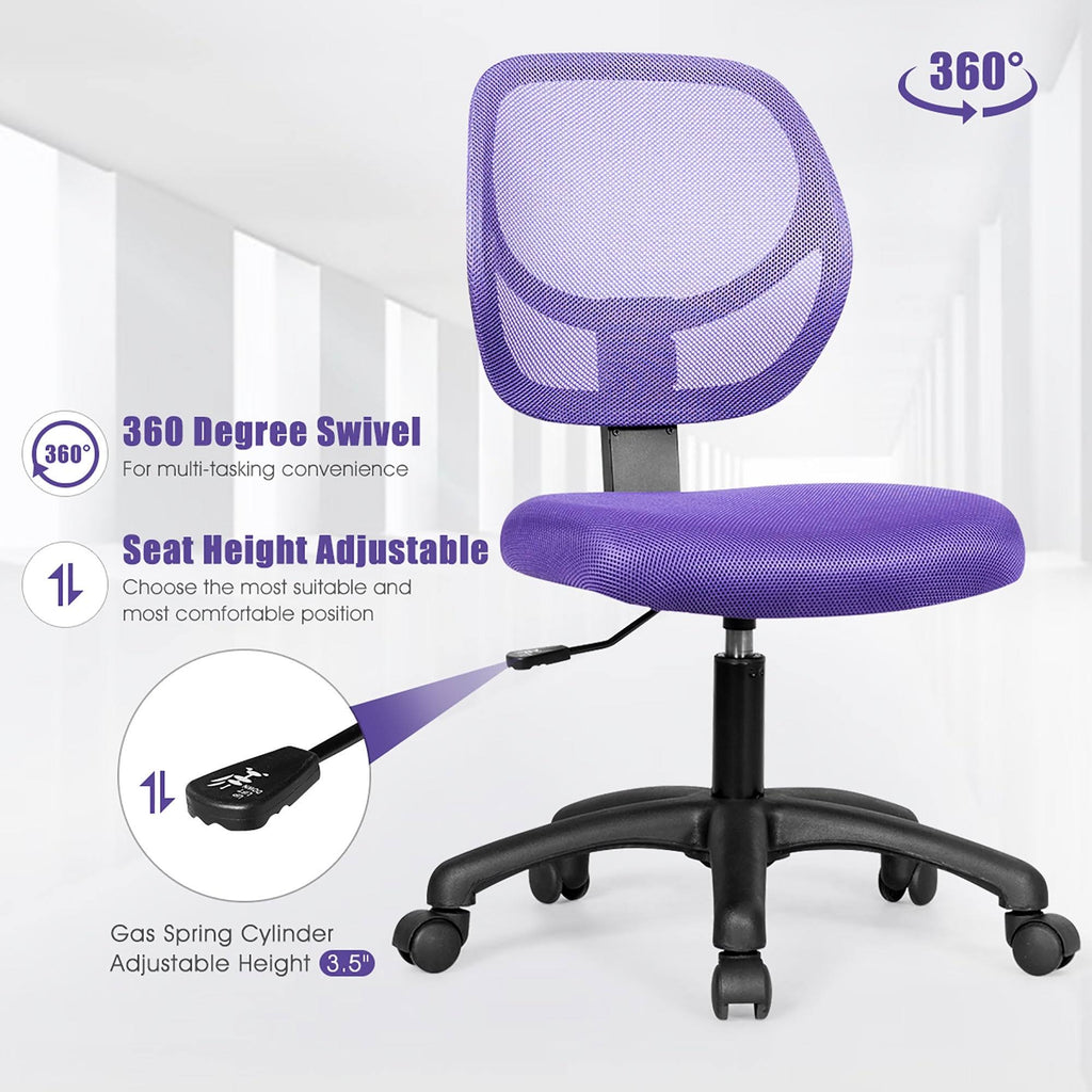 Pink Swivel Mesh Task Chair Y796722
