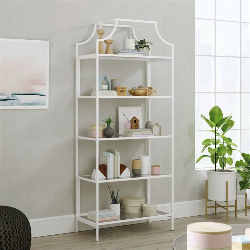 2 Piece Bookcase and Console Table Set in White A964188