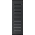 Black Louvered Shutters Pair G5237