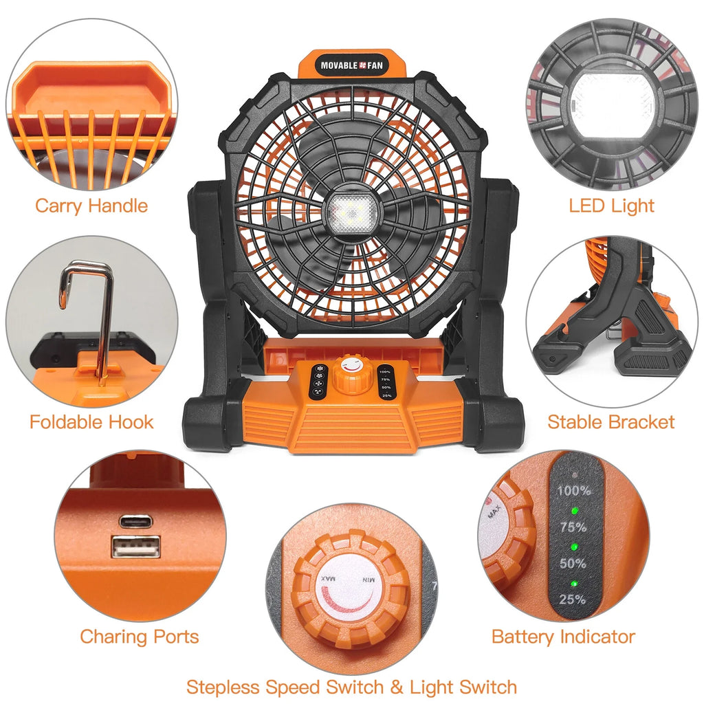 Tent Fan Lantern 2-in-1 A609