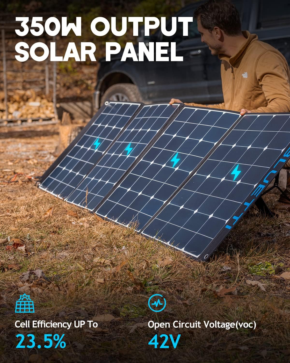 120W Portable Foldable Solar Panel U4236