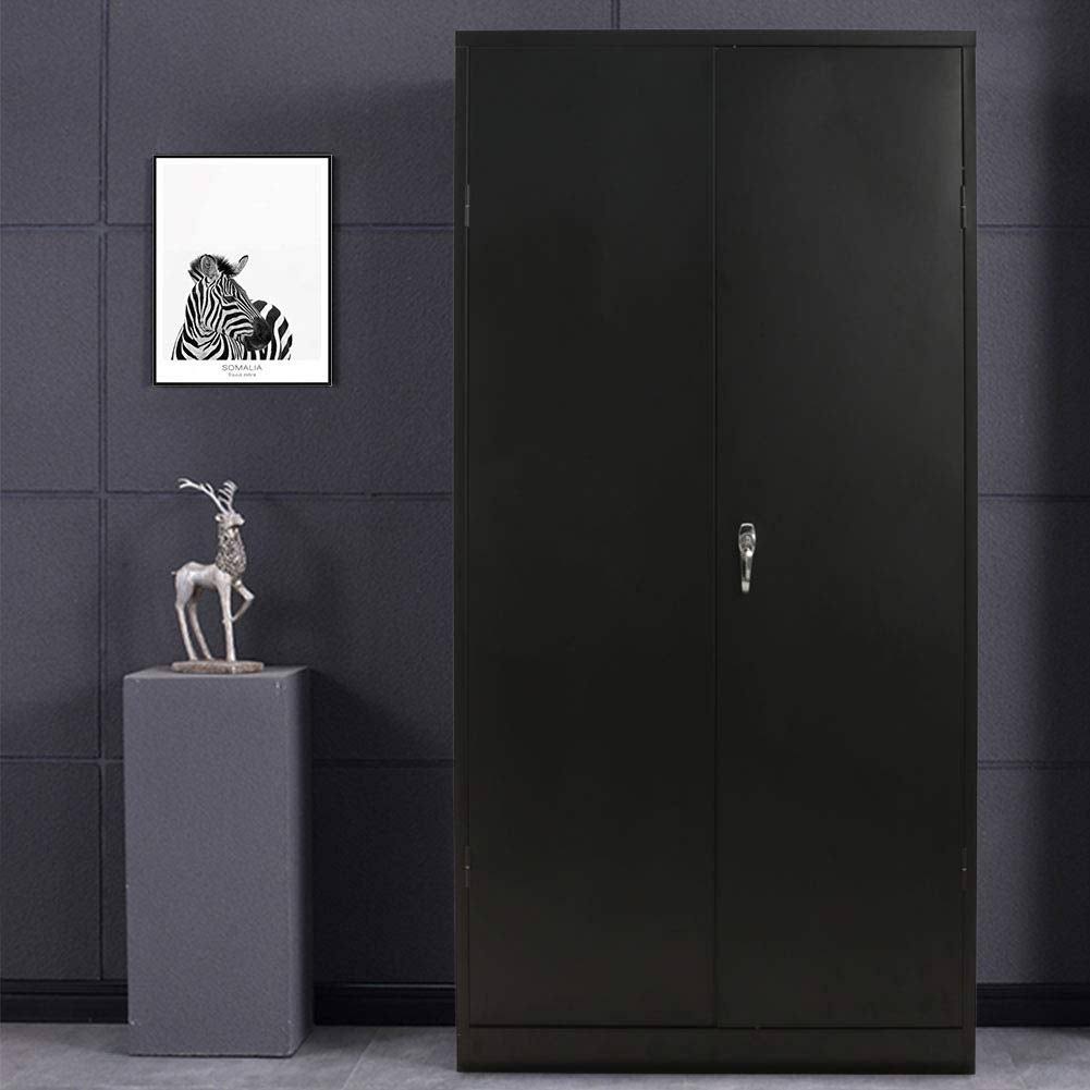 Black 5-Tier Steel Storage Cabinet X50845