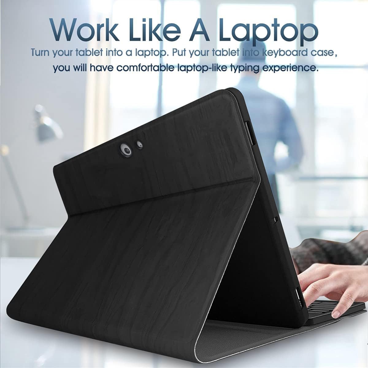 Backlit Keyboard Case for Surface Go 3 / Surface Go 2 / Surface Go Tablet, 7 Colors Backlight Magnetic Detachable Wireless Keyboard with PU Cover Case Pack of 2 J903891