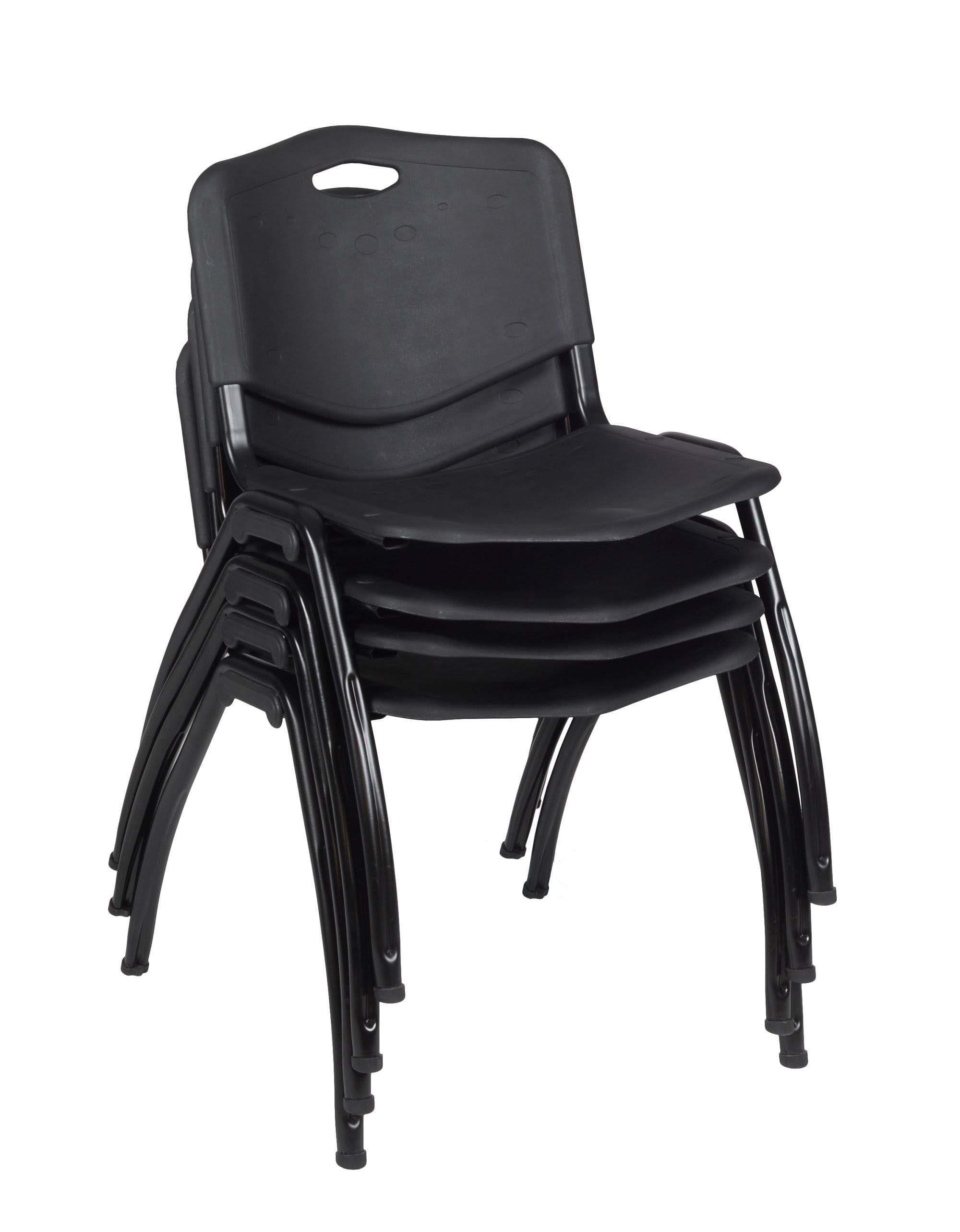 Mahogany Training Table and 2 Stack Chairs X598