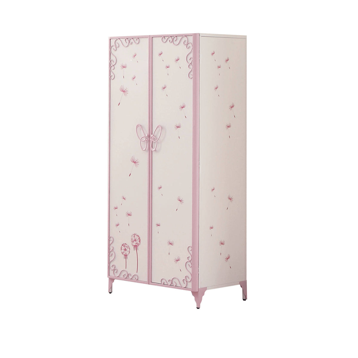 White & Light Purple Armoire P931